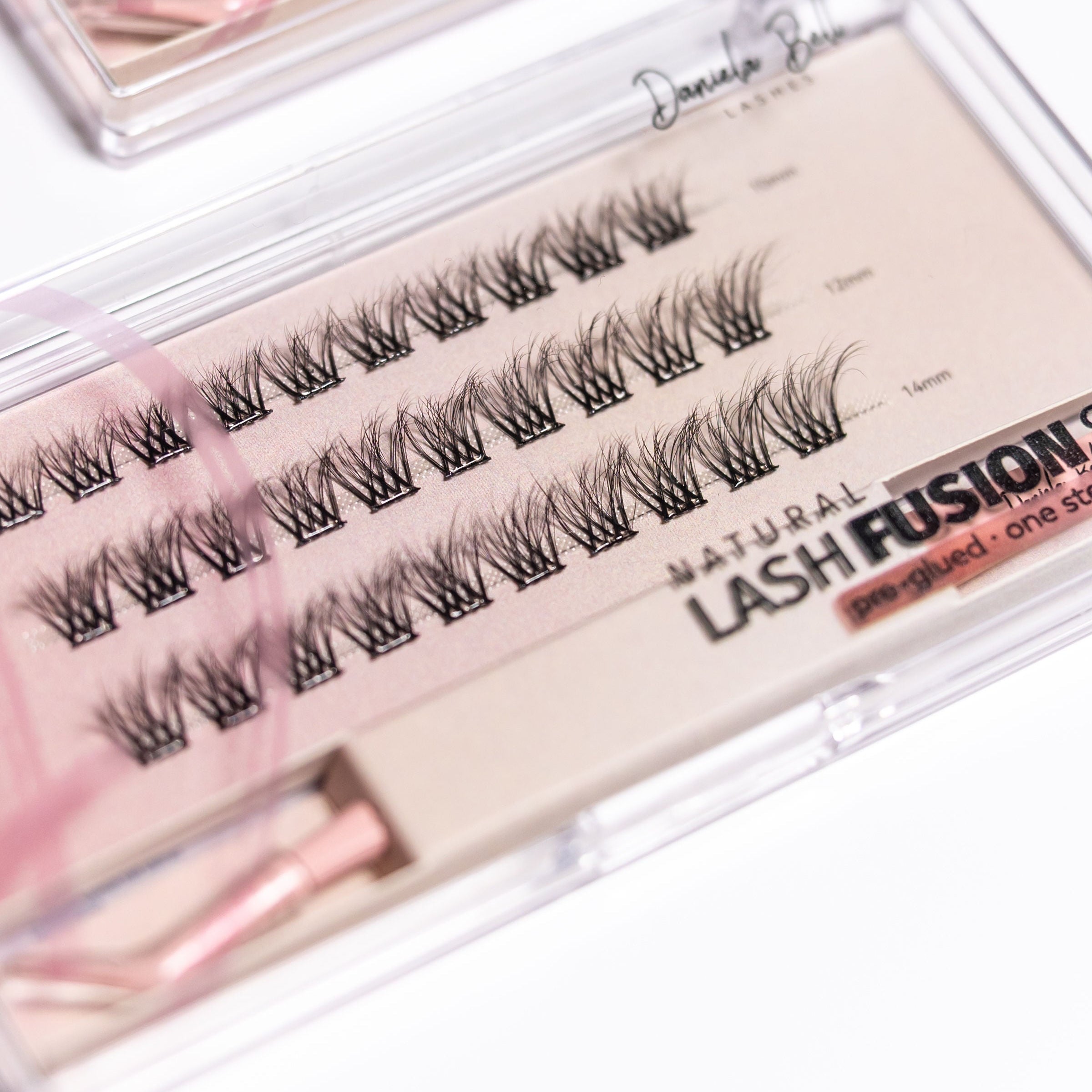 Natural Lash Fusion Set – Pre-glued Lash Extensions for Seamless DIY Glam | DBL
