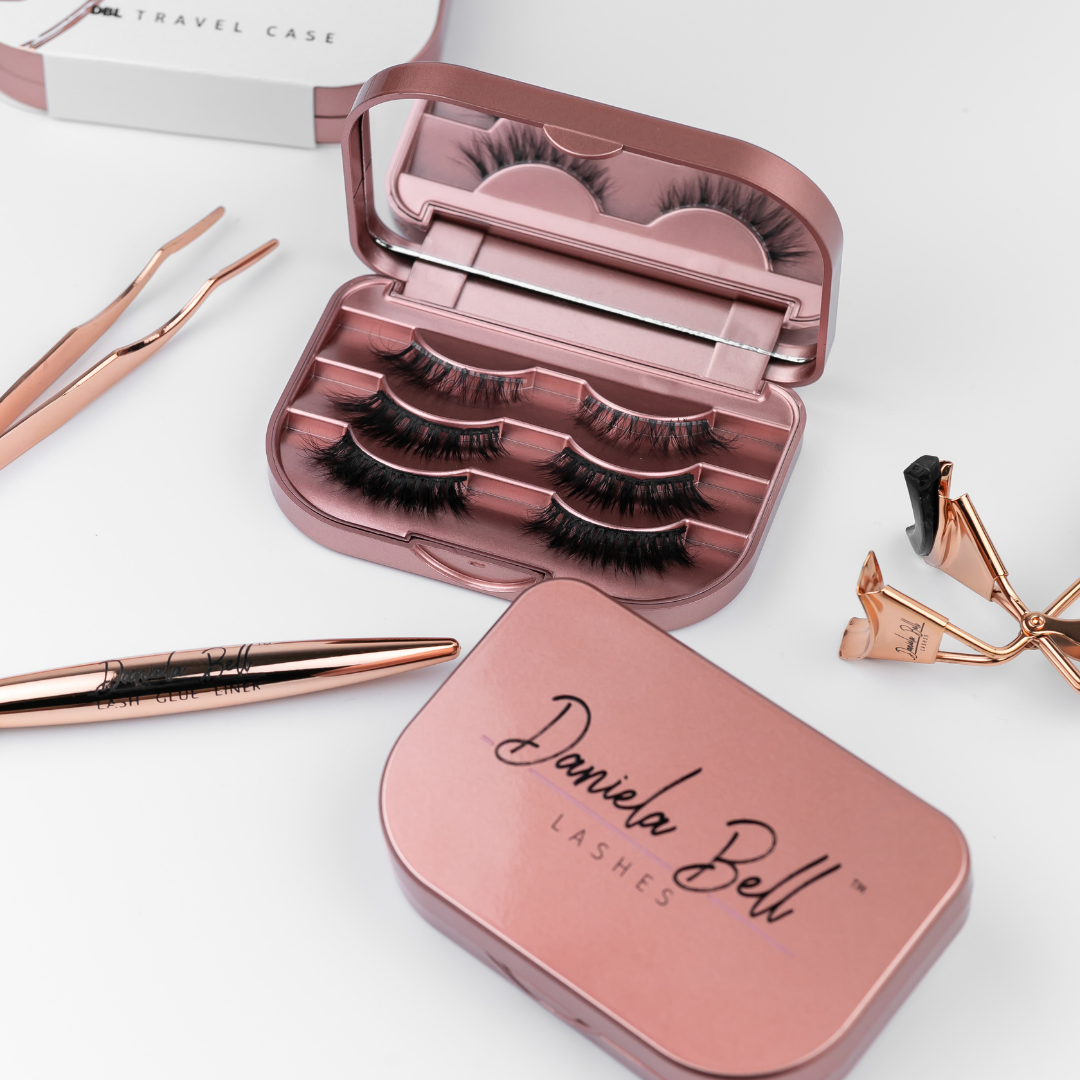 DBL Rose Gold Travel Lash Case